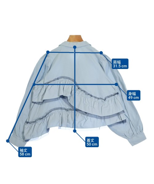 POPPY（ポピー）ブラウス 青 サイズ:F レディース/2200658572043