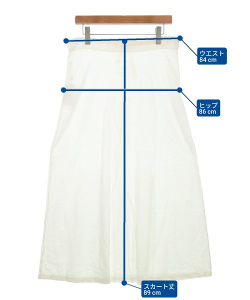 takes.（テイクス）ロング・マキシ丈スカート 白 サイズ:0(XS位) レディース/2200631139928