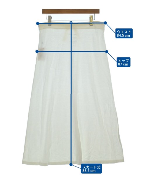 takes.（テイクス）ロング・マキシ丈スカート 白 サイズ:0(XS位) レディース/2200631147985