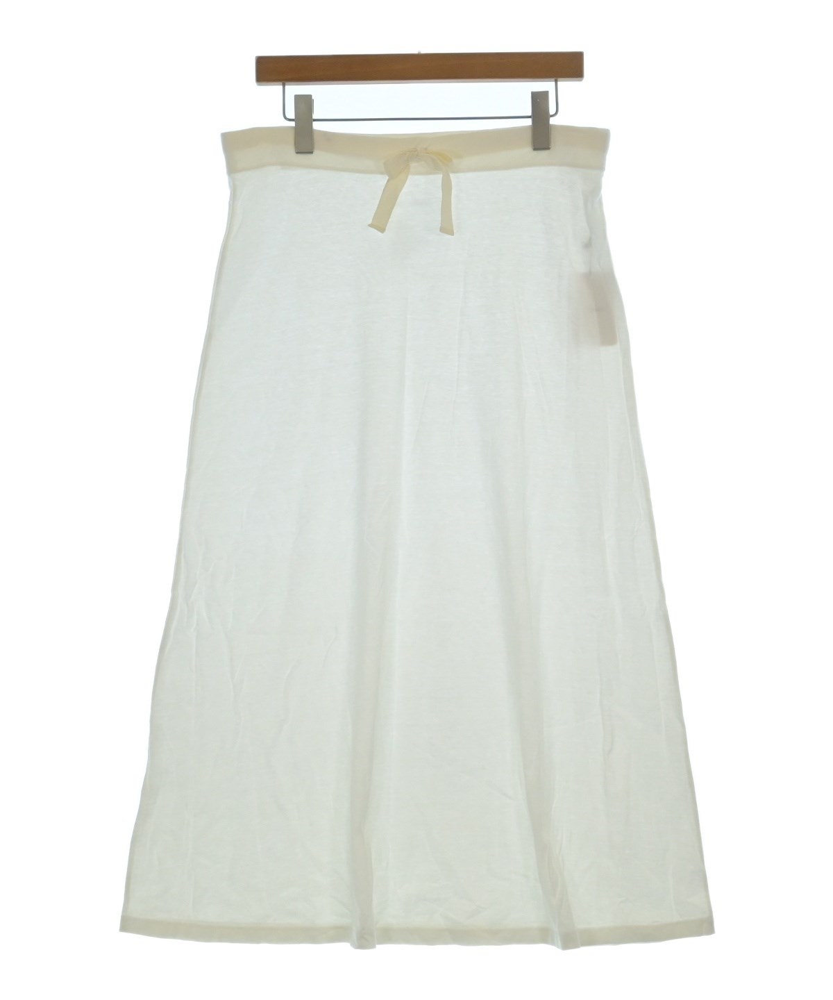 OFF-WHITE オフホワイト ロング・マキシ丈スカート レディース 【古着】【中古】 takes.（テイクス）ロング・マキシ丈スカート 白 サイズ:0(XS位
