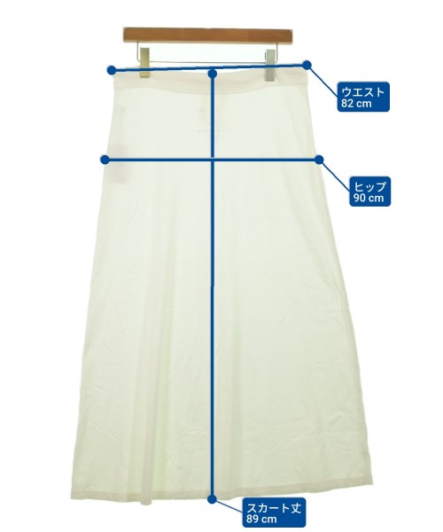 takes.（テイクス）ロング・マキシ丈スカート 白 サイズ:0(XS位) レディース/2200631161059