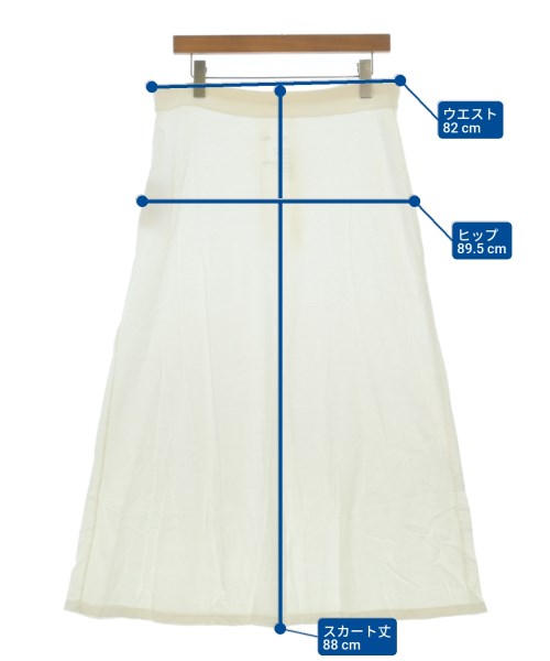 takes.（テイクス）ロング・マキシ丈スカート 白 サイズ:0(XS位) レディース/2200631165613