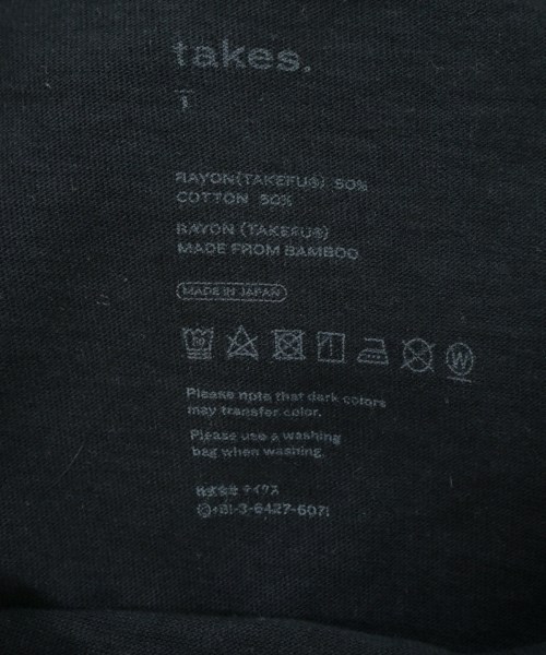 takes.（テイクス）ワンピース 黒 サイズ:1(S位) レディース/2200631539070