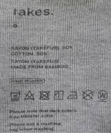 takes.（テイクス）Tシャツ・カットソー グレー サイズ:0(XS位) レディース/2200683657036