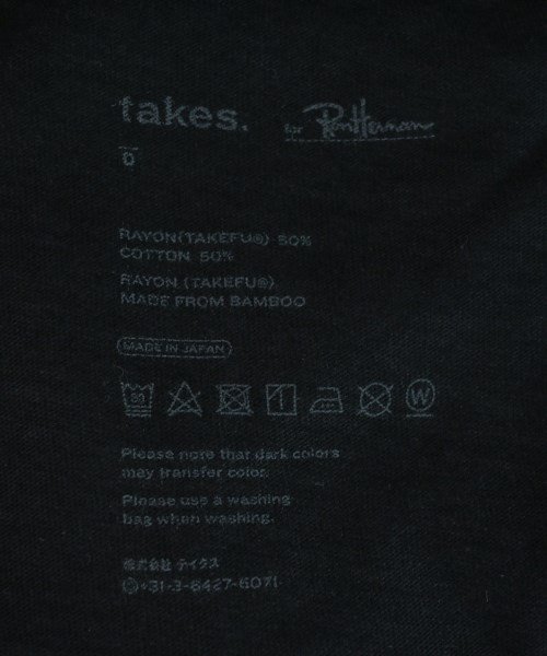 takes.（テイクス）ワンピース 黒 サイズ:-(M位) レディース/2200722219133