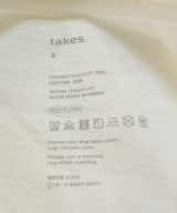 takes.（テイクス）Tシャツ・カットソー 白 サイズ:0(XS位) レディース/2200681548374