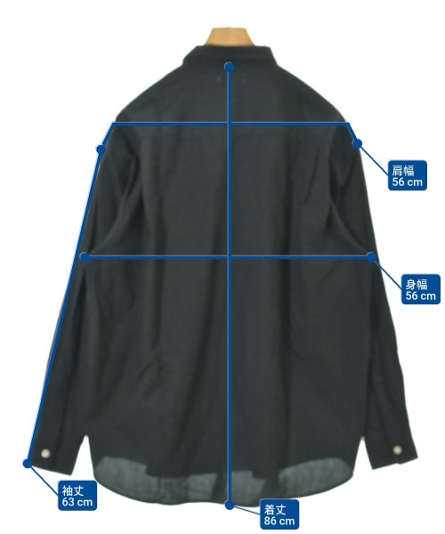 wenzday（ウェンズデイ）カジュアルシャツ 黒 サイズ:-(XXL位) メンズ/2200672532061