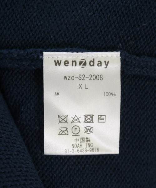 wenzday（ウェンズデイ）ニット・セーター 紺 サイズ:XL メンズ/2200705526067