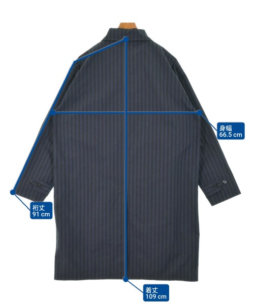 wenzday（ウェンズデイ）ステンカラーコート 青 サイズ:-(XXL位) メンズ/2200670511037