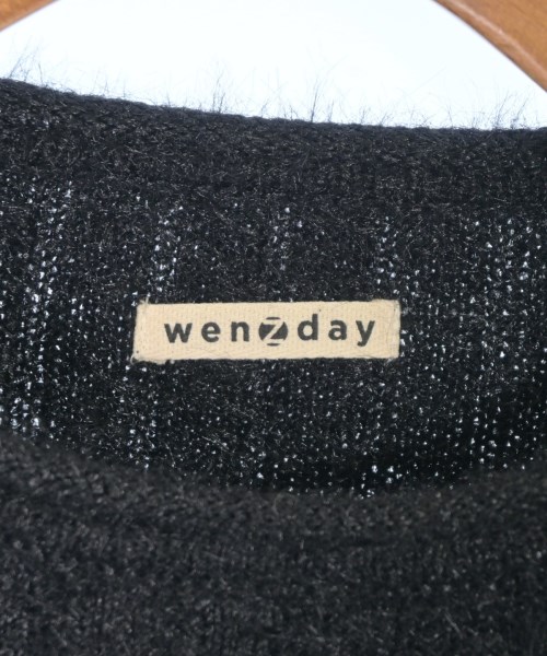 wenzday（ウェンズデイ）ニット・セーター 黒 サイズ:L メンズ/2200687055111