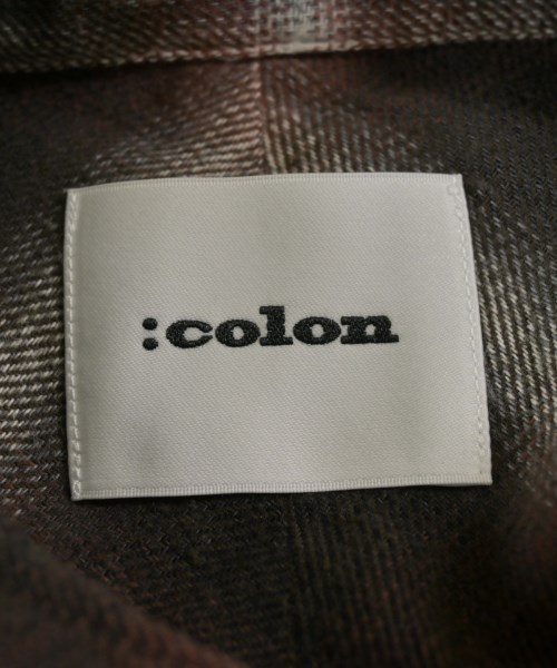 :colon（コロン）カジュアルシャツ 茶 サイズ:1(S位) メンズ/2200645797039