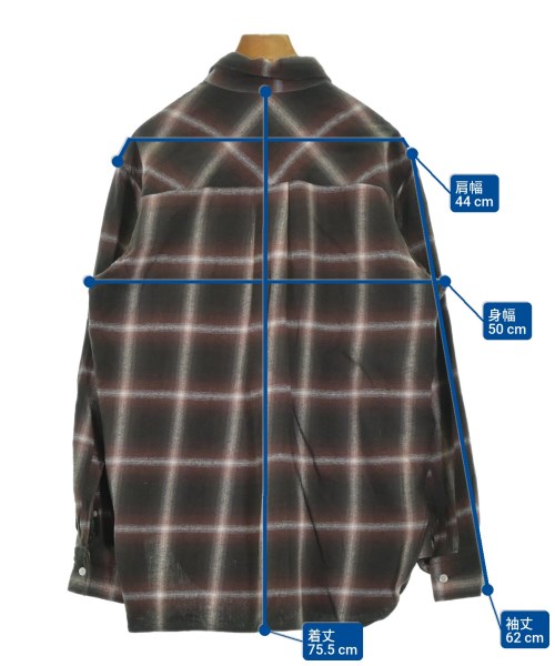 :colon（コロン）カジュアルシャツ 茶 サイズ:1(S位) メンズ/2200645797039