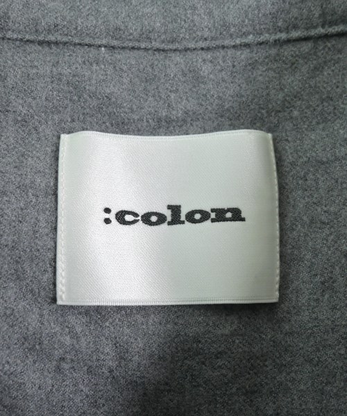 :colon（コロン）カジュアルシャツ グレー サイズ:1(S位) メンズ/2200661274026