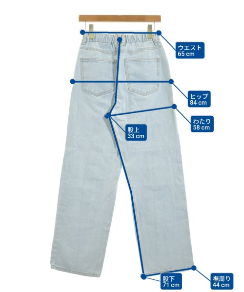 3.3 Field Trip（３．３フィールドトリップ）デニムパンツ 青 サイズ:M レディース/2200616484388