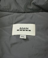 AGAIN（アゲイン）ダウンジャケット/ダウンベスト グレー サイズ:XL メンズ/2200726533044