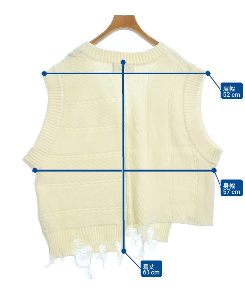 AIVER（アイバー）ベスト 白 サイズ:M レディース/2200675245012