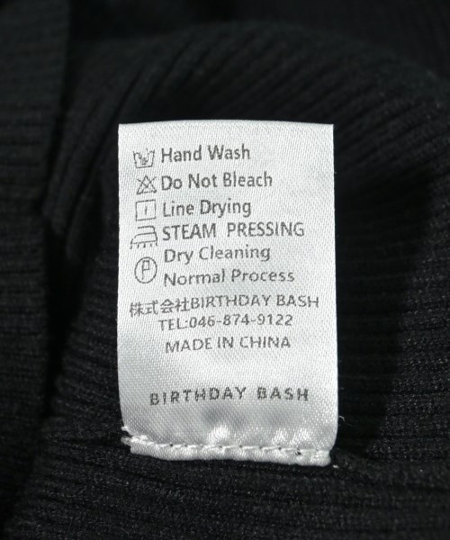 BIRTHDAY BASH（バースデーバッシュ）ニット・セーター 黒 サイズ:-(M位) レディース/2200674285019