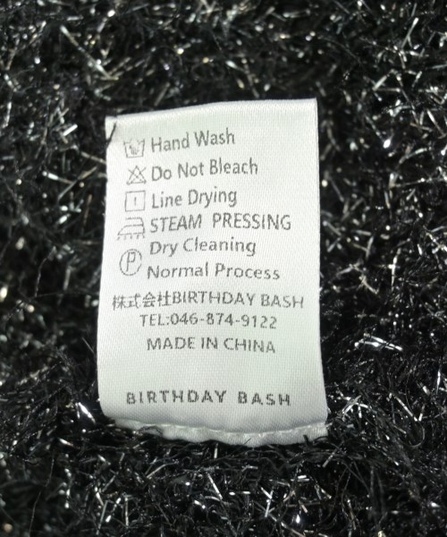 BIRTHDAY BASH（バースデーバッシュ）ニット・セーター 黒 サイズ:F レディース/2200710075031