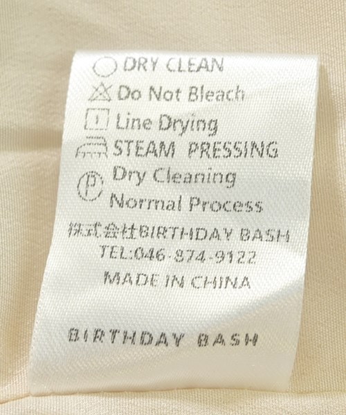 BIRTHDAY BASH（バースデーバッシュ）その他 ベージュ サイズ:F レディース/2200719774010