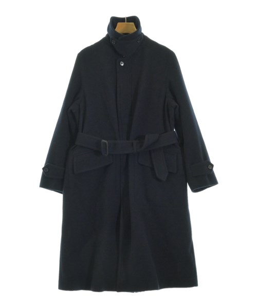 BRITISH MADE(ブリティッシュメイド)ステンカラーコート 紺 サイズ:36(S位)/2200658073021