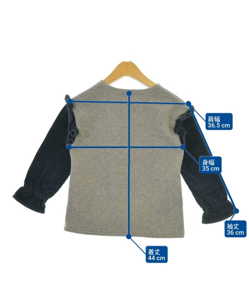 BUZZ FUZZ byBEBE（バズファズバイべべ）スウェット グレー サイズ:120(7T-8T) キッズ/2200624947158