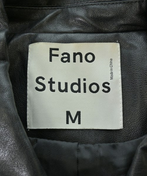 Fano Studios（ファノストゥディオズ）ステンカラーコート 黒 サイズ:M レディース/2200622401010
