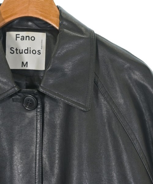 Fano Studios（ファノストゥディオズ）ステンカラーコート 黒 サイズ:M レディース/2200622401010