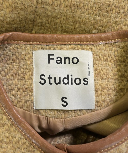 Fano Studios（ファノストゥディオズ）ノーカラージャケット ベージュ サイズ:S レディース/2200682875028