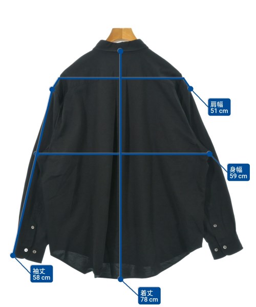 KANEMASA PHIL.（カネマサフィル）カジュアルシャツ 黒 サイズ:2(M位) メンズ/2200615995090