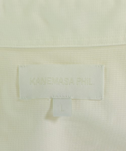KANEMASA PHIL.（カネマサフィル）カジュアルシャツ 白 サイズ:L メンズ/2200695289065