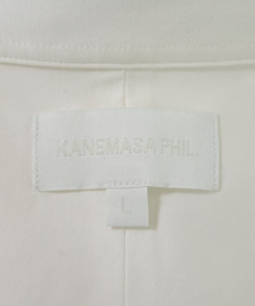 KANEMASA PHIL.（カネマサフィル）カジュアルシャツ 白 サイズ:L メンズ/2200669995039