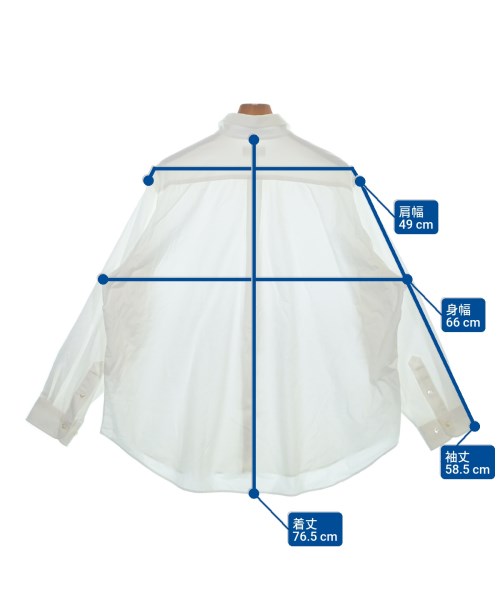 KANEMASA PHIL.（カネマサフィル）カジュアルシャツ 白 サイズ:L メンズ/2200669995039