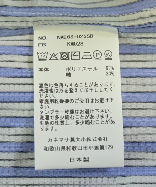 KANEMASA PHIL.（カネマサフィル）カジュアルシャツ 青 サイズ:L メンズ/2200729041041