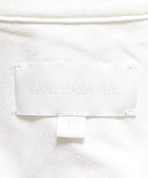 KANEMASA PHIL.（カネマサフィル）カジュアルシャツ 白 サイズ:L メンズ/2200722566060