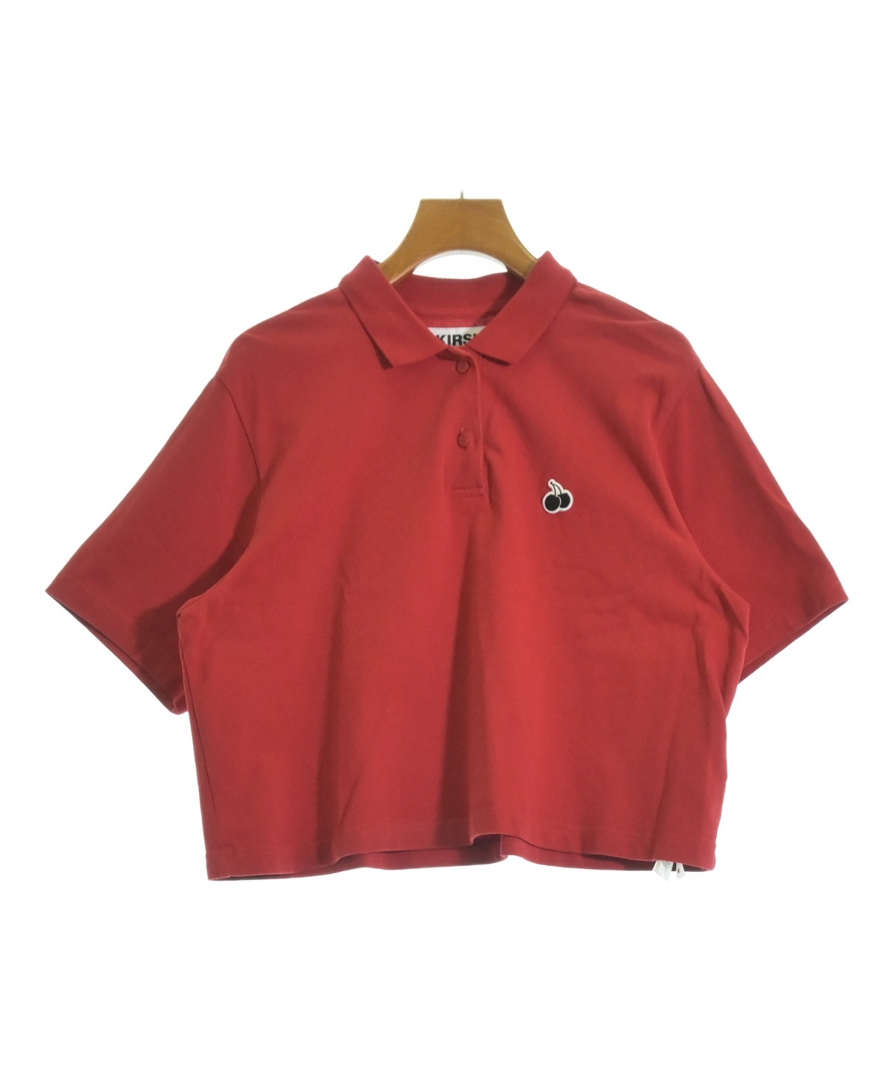 GRANCY   グランシー ポロシャツ レッド GRANCY】Ziplayered Wideshort Poloshirt / ジップレイヤード