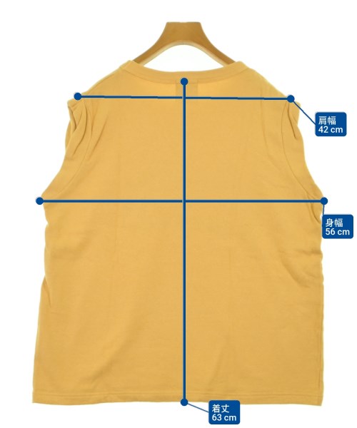 mucci（ムッチ）ノースリーブ 黄 サイズ:F レディース/2200611020420