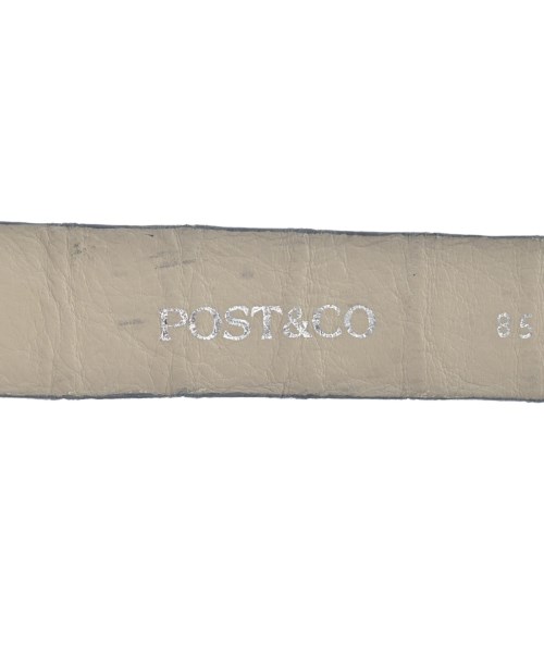 POST&CO（ポストアンドコー）ベルト ベージュ サイズ:85 メンズ/2200631716365