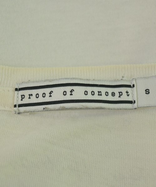 proof of concept（プルーフオブコンセプト）Tシャツ・カットソー 白 サイズ:S レディース/2200690533026