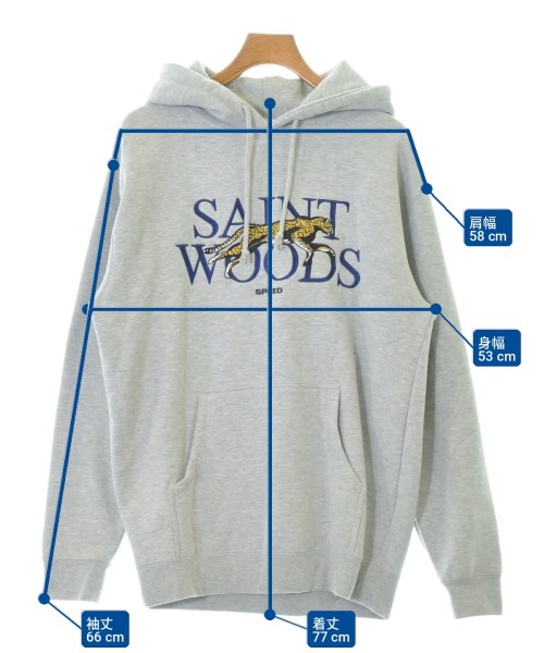SAINTWOOD（セイントウッド）パーカー グレー サイズ:M メンズ/2200715100011