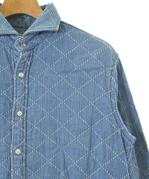 SCROLL（スクロール）カジュアルシャツ 青 サイズ:XL メンズ/2200623498088