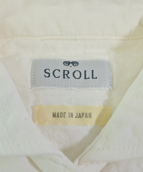 SCROLL（スクロール）カジュアルシャツ 白 サイズ:LL(XL位) メンズ/2200642142061