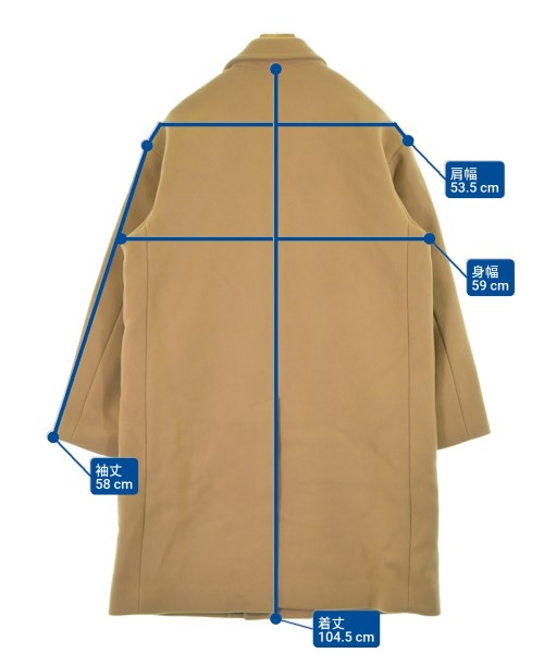 SHIPS any（シップスエニィ）チェスターコート ベージュ サイズ:M メンズ/2200635805010