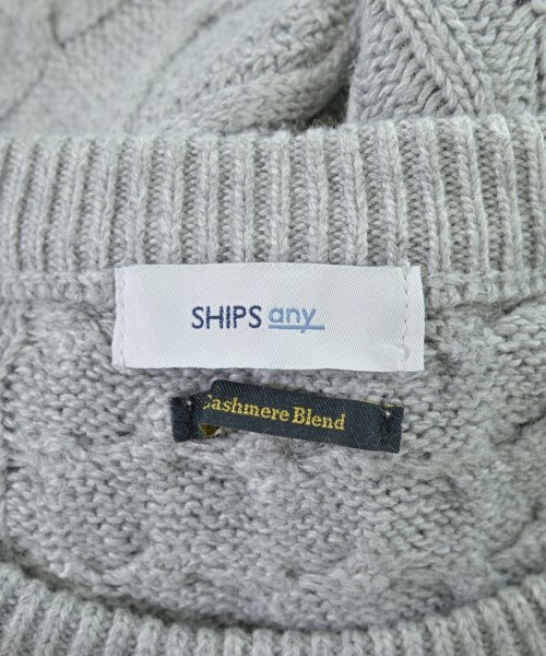 SHIPS any（シップスエニィ）ニット・セーター グレー サイズ:XL メンズ/2200642571014