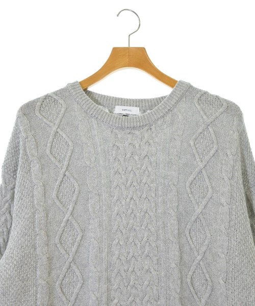 SHIPS any（シップスエニィ）ニット・セーター グレー サイズ:XL メンズ/2200642571014