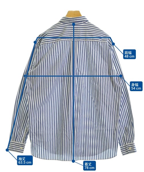 SHIPS any（シップスエニィ）カジュアルシャツ 白 サイズ:9(XL位) メンズ/2200623772027