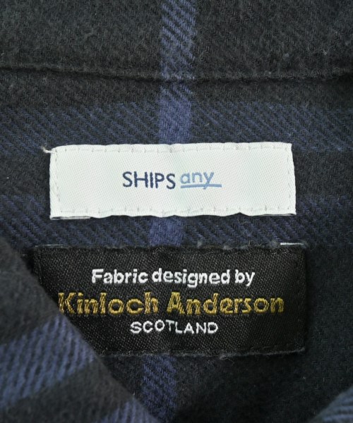 SHIPS any（シップスエニィ）カジュアルシャツ 黒 サイズ:XL メンズ/2200623772096