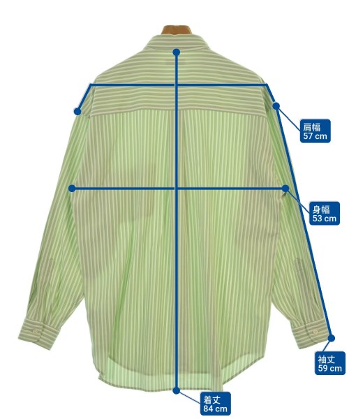 SHIPS any（シップスエニィ）カジュアルシャツ 緑 サイズ:L メンズ/2200626116064