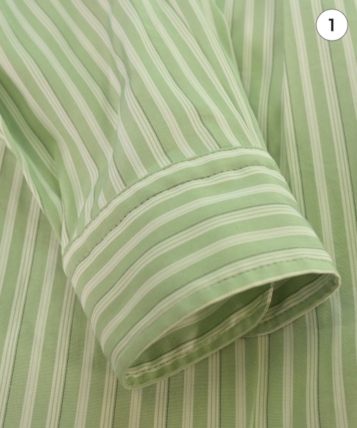 SHIPS any（シップスエニィ）カジュアルシャツ 緑 サイズ:L メンズ/2200626116064