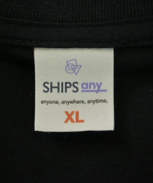 SHIPS any（シップスエニィ）Tシャツ・カットソー 黒 サイズ:XL メンズ/2200618374076