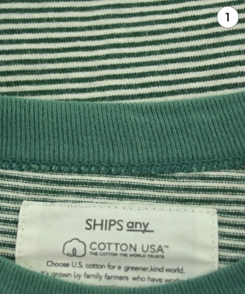 SHIPS any（シップスエニィ）Tシャツ・カットソー 緑 サイズ:XL メンズ/2200618374090